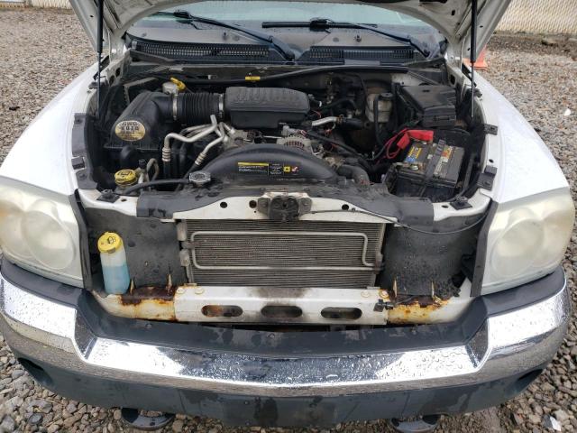 1D7HW42N85S290801 - 2005 DODGE DAKOTA SLT თეთრი ფოტო 11
