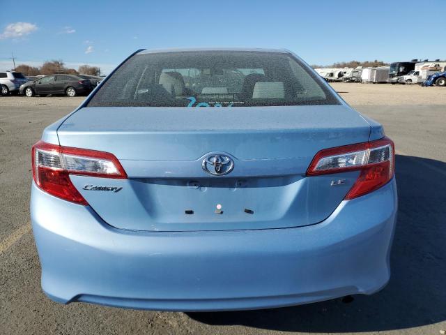 4T4BF1FK6CR229965 - 2012 TOYOTA CAMRY BASE BLUE photo 6