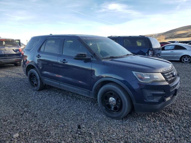 1FM5K8AT0JGA73266 - 2018 FORD EXPLORER POLICE INTERCEPTOR Көк фото 4