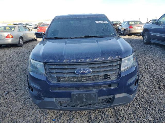 1FM5K8AT0JGA73266 - 2018 FORD EXPLORER POLICE INTERCEPTOR Көк фото 5