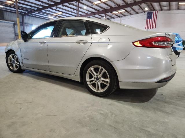 3FA6P0LU6JR209061 - 2018 FORD FUSION SE HYBRID Gümüş fotoğraf 2