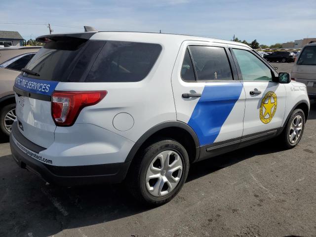 1FM5K8ARXKGA12173 - 2019 FORD EXPLORER POLICE INTERCEPTOR Ақ фото 3
