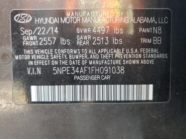 5NPE34AF1FH091038 - 2015 HYUNDAI SONATA SPORT 棕色 照片 13