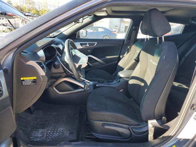 KMHTC6AD7HU318075 - 2017 HYUNDAI VELOSTER GRAY photo 7
