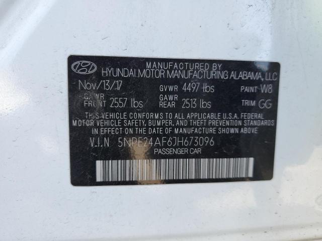 5NPE24AF6JH673096 - 2018 HYUNDAI SONATA SE Ақ фото 13