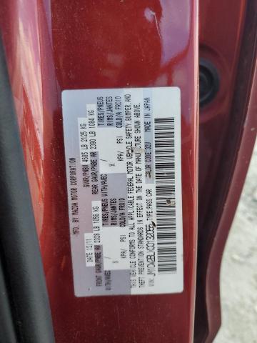 JM1CW2BLXC0132055 - 2012 MAZDA 5 RED photo 13