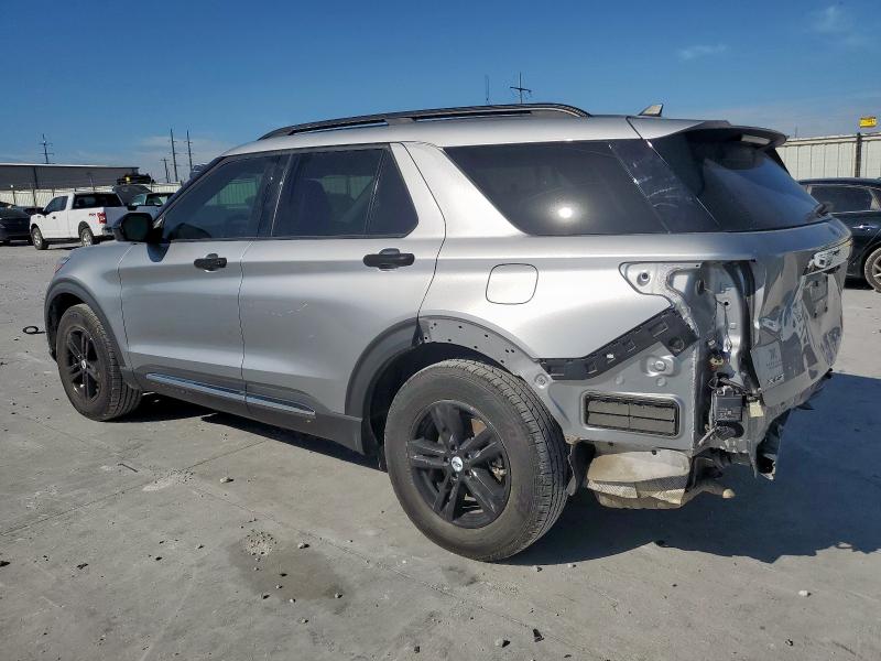 1FMSK7DH2MGC47539 - 2021 FORD EXPLORER XLT SILVER photo 2