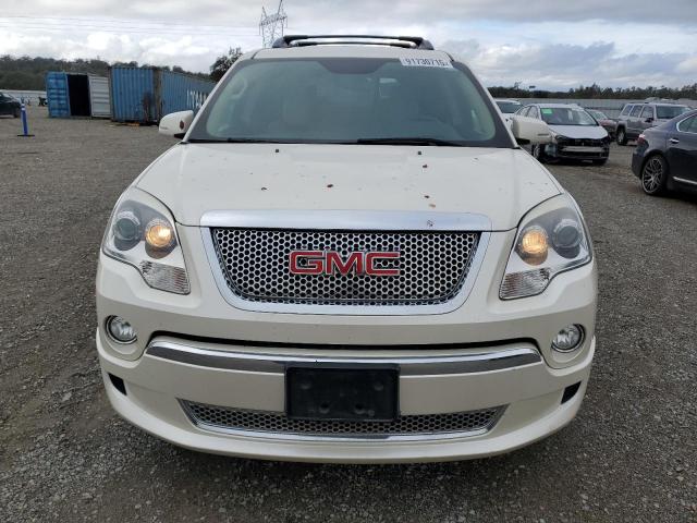 1GKKVTED2CJ409448 - 2012 GMC ACADIA DENALI WHITE photo 5