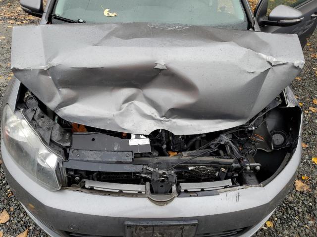 WVWAB7AJ7CW230912 - 2012 VOLKSWAGEN GOLF GRAY photo 12
