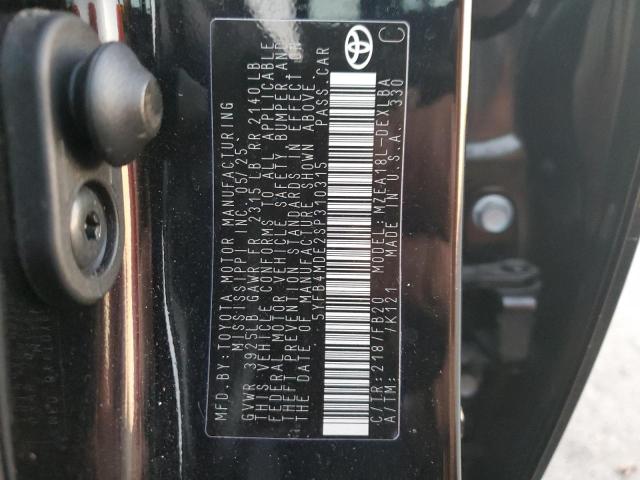 5YFB4MDE2SP310315 - 2025 TOYOTA COROLLA LE Սև լուսանկար 13