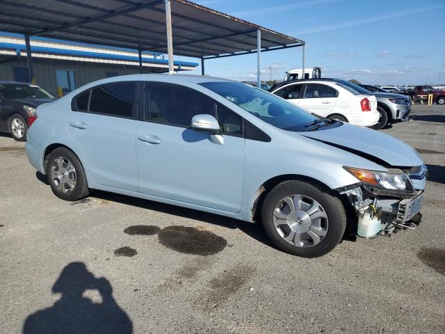 JHMFB4F25CS000474 - 2012 HONDA CIVIC HYBRID 蓝色 照片 4