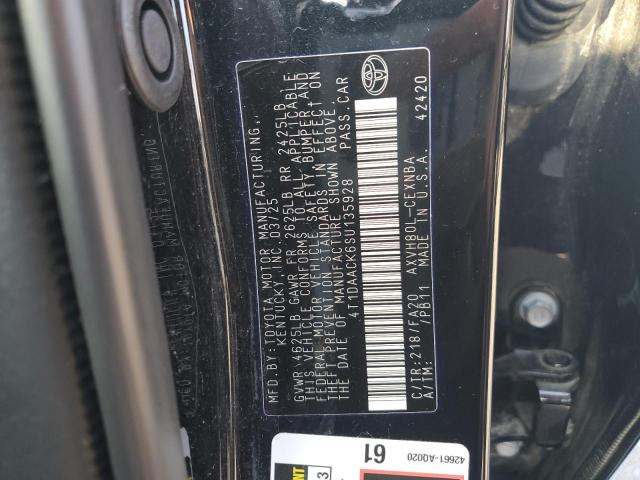 4T1DAACK6SU135928 - 2025 TOYOTA CAMRY XSE 黑色 照片 12