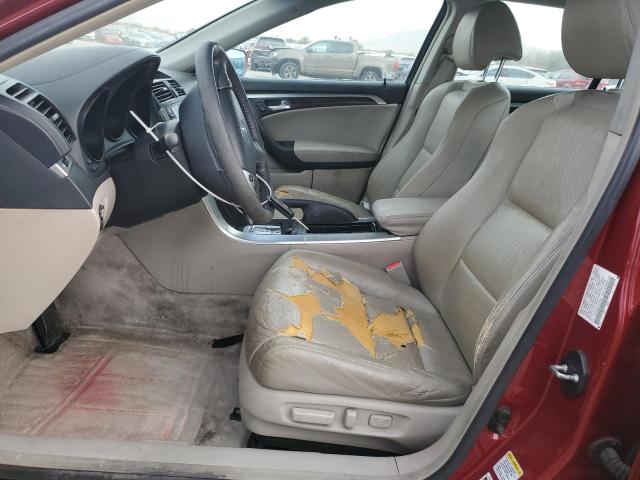 19UUA66287A018522 - 2007 ACURA TL BURGUNDY photo 7