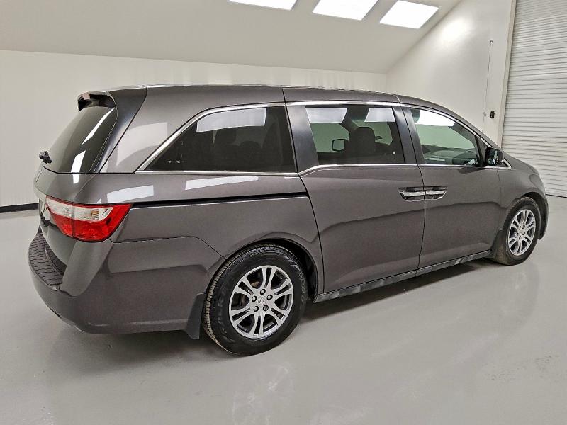 5FNRL5H4XCB094235 - 2012 HONDA ODYSSEY EX GRAY photo 3