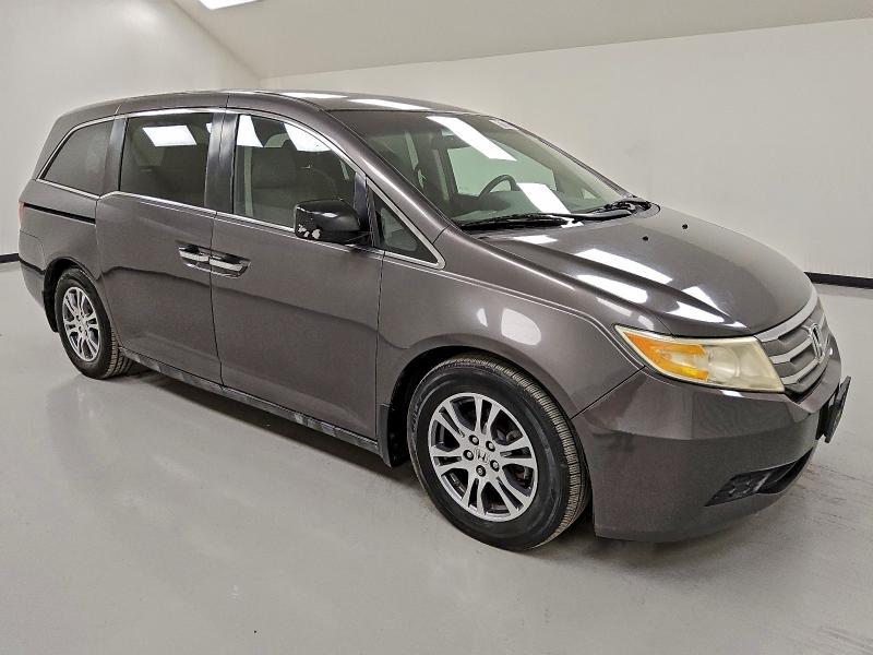 5FNRL5H4XCB094235 - 2012 HONDA ODYSSEY EX GRAY photo 4
