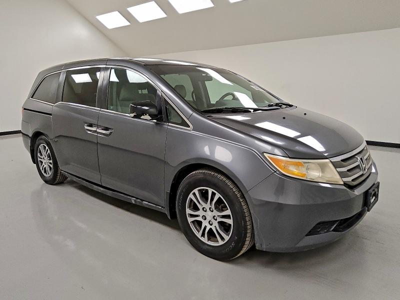 5FNRL5H45CB095423 - 2012 HONDA ODYSSEY EX GRAY photo 4