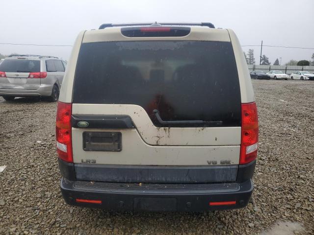 SALAE25476A387347 - 2006 LAND ROVER LR3 SE TAN photo 6