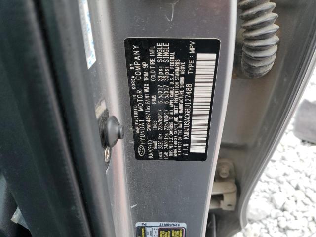 KM8JU3AC6BU127488 - 2011 HYUNDAI TUCSON GLS ვერცხლისფერი ფოტო 14