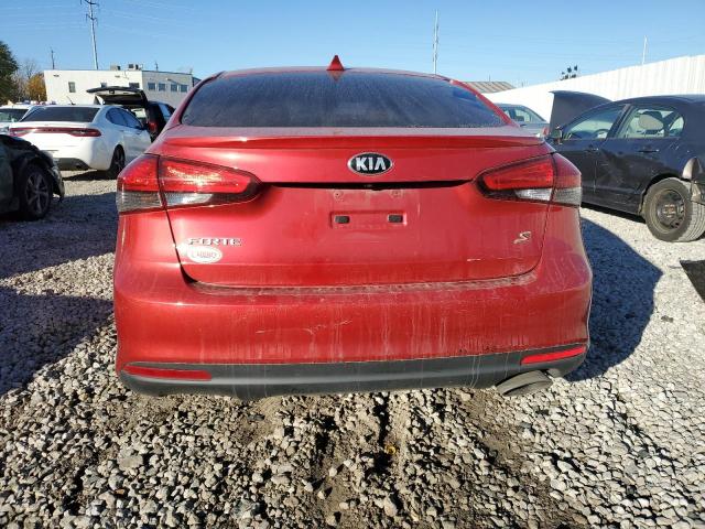 3KPFL4A75JE201373 - 2018 KIA FORTE LX RED photo 6