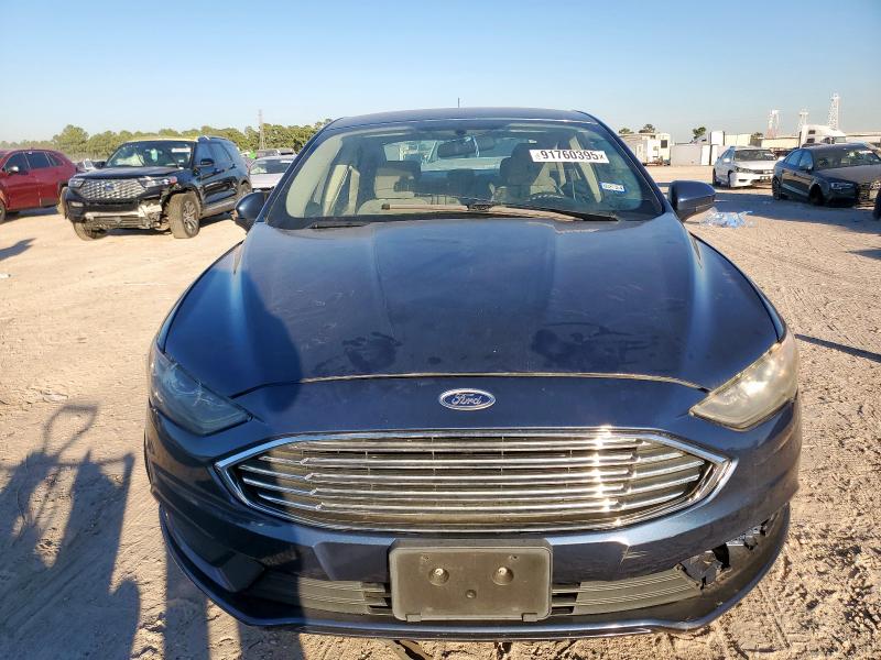 3FA6P0HD1JR154222 - 2018 FORD FUSION SE BLUE photo 5