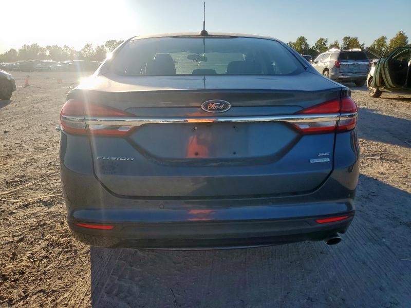 3FA6P0HD1JR154222 - 2018 FORD FUSION SE BLUE photo 6