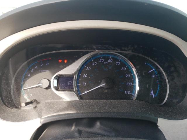 5TDYK3DC1CS238136 - 2012 TOYOTA SIENNA XLE SILVER photo 9