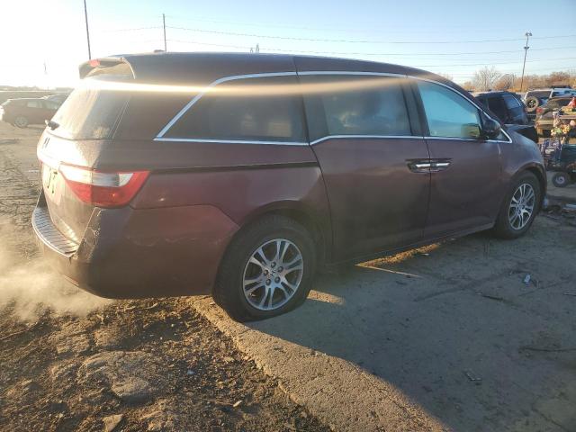 5FNRL5H63CB125083 - 2012 HONDA ODYSSEY EXL BURGUNDY photo 3