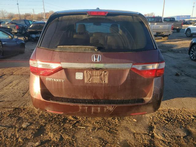 5FNRL5H63CB125083 - 2012 HONDA ODYSSEY EXL BURGUNDY photo 6