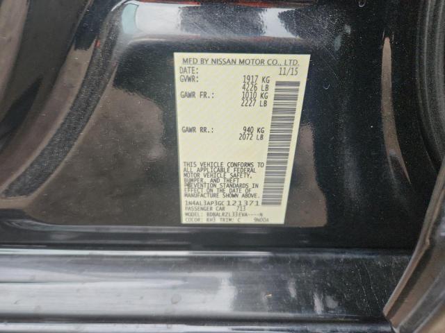 1N4AL3AP3GC121371 - 2016 NISSAN ALTIMA 2.5 BLACK photo 12