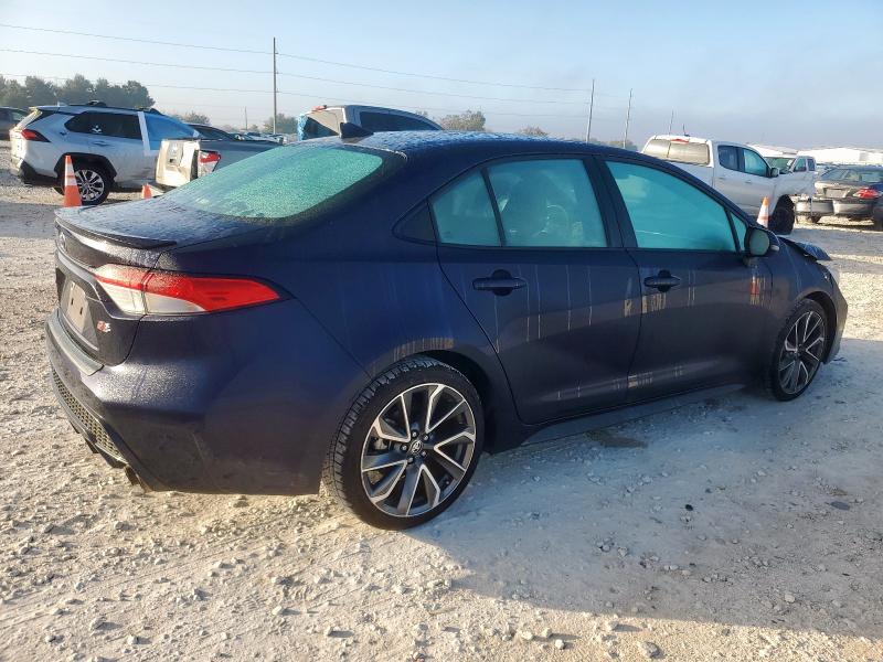 5YFP4MCE7MP088591 - 2021 TOYOTA COROLLA SE Синий фото 3