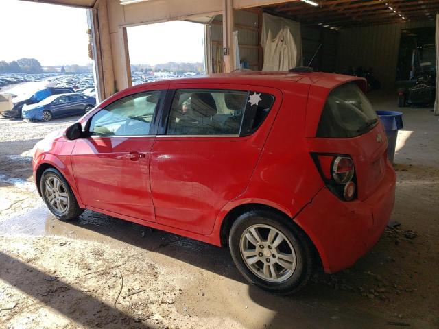 1G1JC6SH1F4113922 - 2015 CHEVROLET SONIC LT RED photo 2