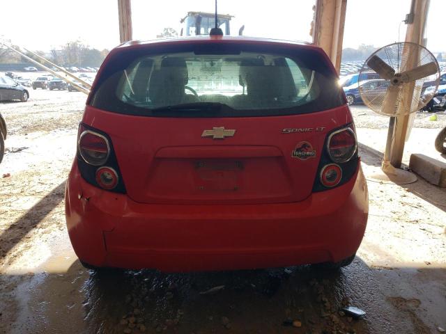 1G1JC6SH1F4113922 - 2015 CHEVROLET SONIC LT RED photo 6