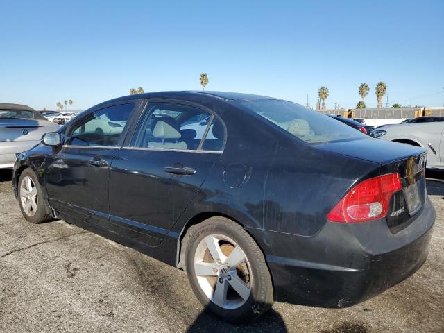 1HGFA16826L104119 - 2006 HONDA CIVIC EX BLACK photo 2