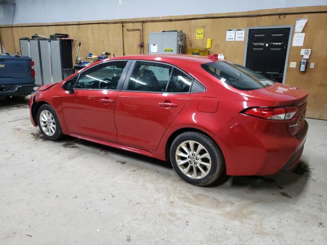 5YFVPRAE7LP103832 - 2020 TOYOTA COROLLA LE Kırmızı fotoğraf 2