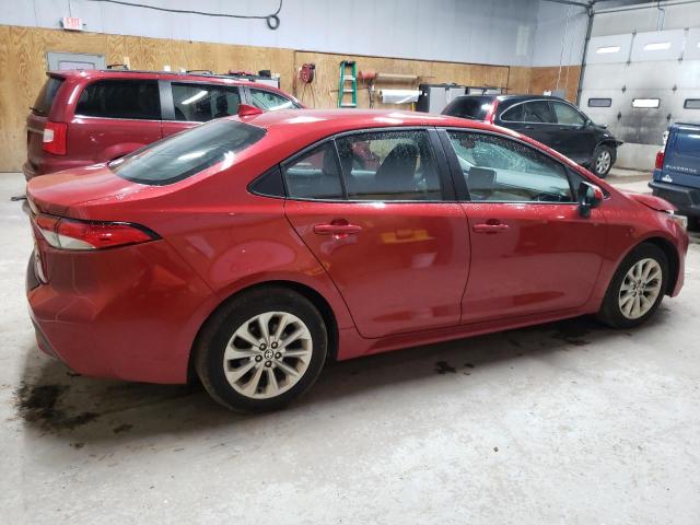 5YFVPRAE7LP103832 - 2020 TOYOTA COROLLA LE Kırmızı fotoğraf 3