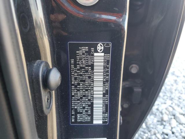 5YFS4MCE0NP128912 - 2022 TOYOTA COROLLA SE Қара фото 12