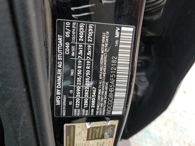WDCGG8HB5AF512182 - 2010 MERCEDES-BENZ GLK 350 4MATIC BLACK photo 14