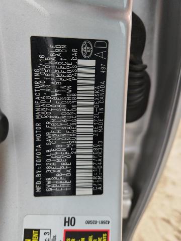 2T1BURHE9GC706188 - 2016 TOYOTA COROLLA L 银色 照片 12