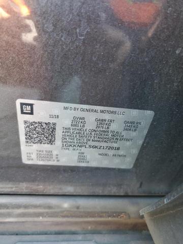 1GKKNPLS6KZ172018 - 2019 GMC ACADIA DENALI GRAY photo 13