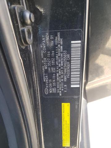 KMHCT4AE5HU255653 - 2017 HYUNDAI ACCENT SE BLACK photo 12