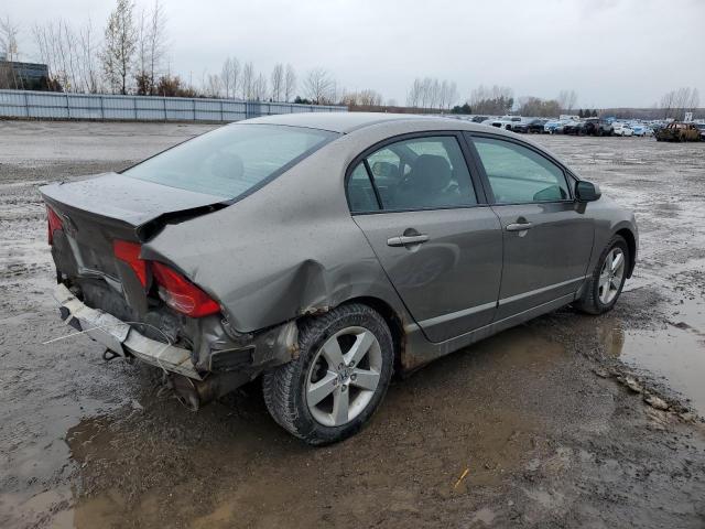 2HGFA16928H108826 - 2008 HONDA CIVIC EXL GRAY photo 3