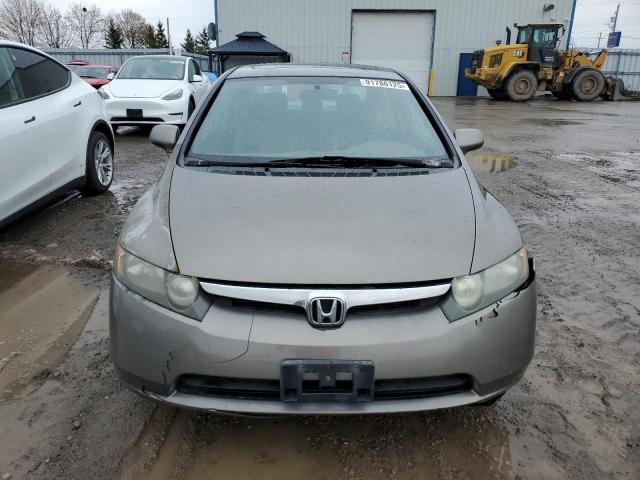 2HGFA16928H108826 - 2008 HONDA CIVIC EXL GRAY photo 5