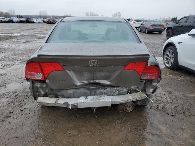 2HGFA16928H108826 - 2008 HONDA CIVIC EXL GRAY photo 6