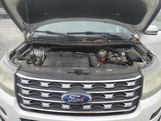 1FM5K7FH3HGB20539 - 2017 FORD EXPLORER LIMITED WHITE photo 12