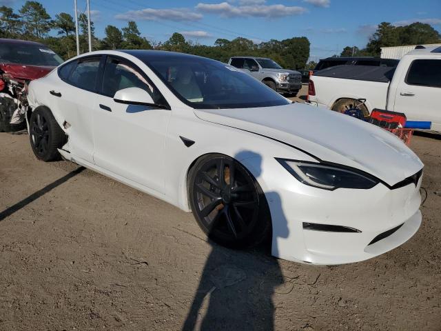 5YJSA1E6XNF473924 - 2022 TESLA MODEL S Blanc photo 4
