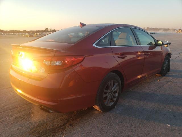 5NPE24AF7HH463925 - 2017 HYUNDAI SONATA SE წითელი ფოტო 3