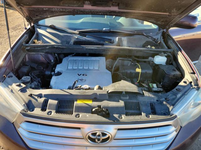 5TDZK3EH2CS077536 - 2012 TOYOTA HIGHLANDER BASE Bordo fotoğraf 12