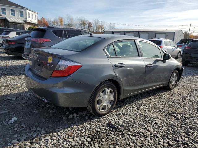 JHMFB4F29CS004141 - 2012 HONDA CIVIC HYBRID GRAY photo 3