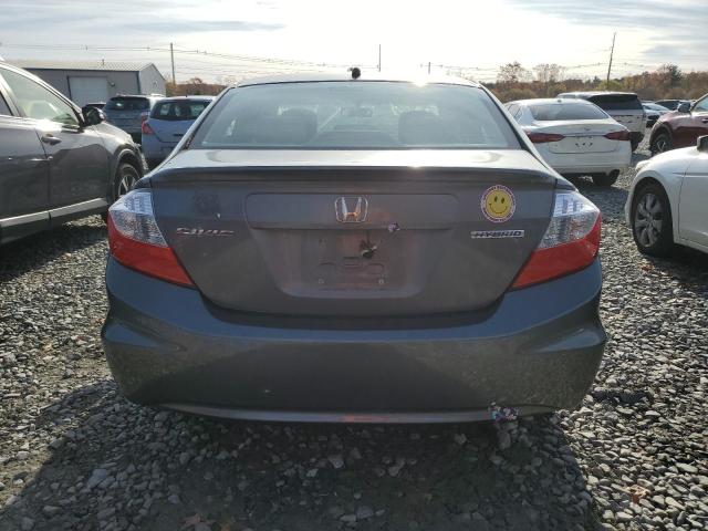 JHMFB4F29CS004141 - 2012 HONDA CIVIC HYBRID GRAY photo 6