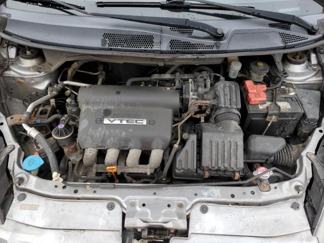 JHMGD376X7S002236 - 2007 HONDA FIT S SILVER photo 12